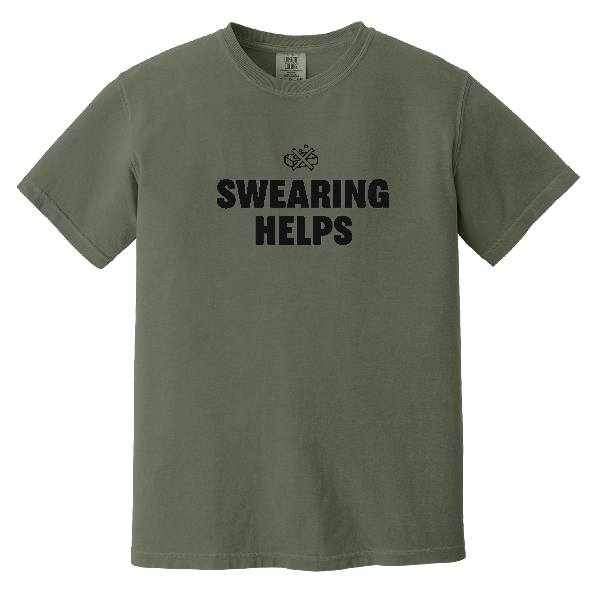 Swearing Helps — Comfort Colors 1717 - Sage