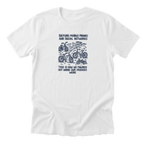 Bikes in the Front Yard - Funny 90s Kid T-Shirt