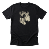 Blowing on Nintendo Cartridges - Funny 90s Kid T-Shirt