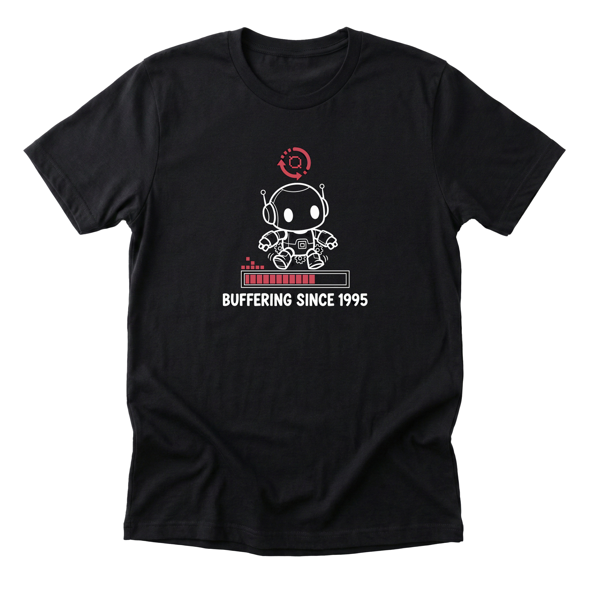 Buffering Since 1995 Tee - Black
