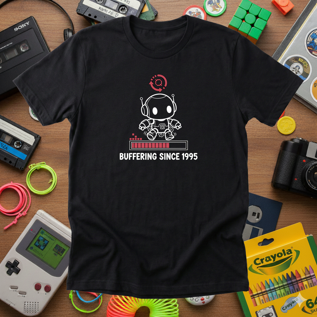 Buffering Since 1995 Tee - Lifestyle