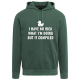I Have No Idea What I'm Doing But It Compiled Hoodie - Blue Spruce