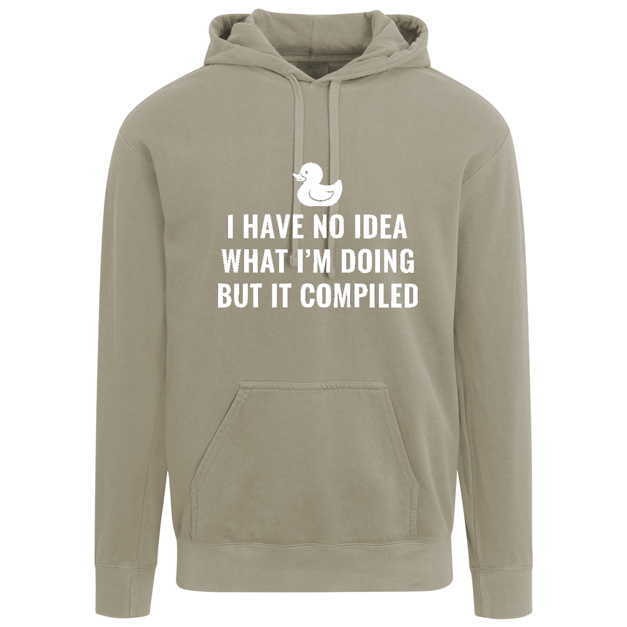 I Have No Idea What I'm Doing But It Compiled Hoodie - Grey