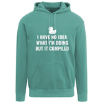 I Have No Idea What I'm Doing But It Compiled Hoodie - Seafoam