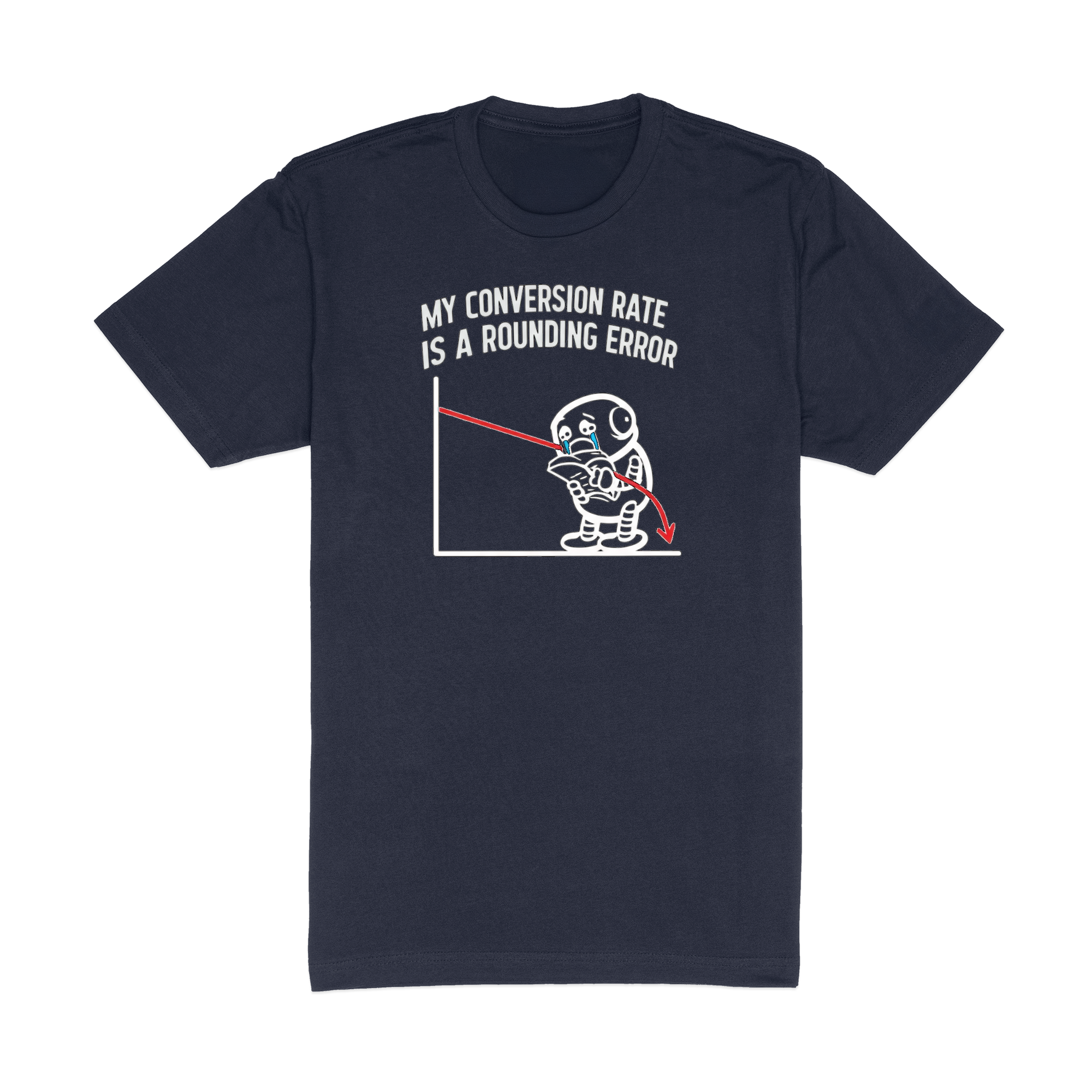 Conversion Rate - Navy T-Shirt