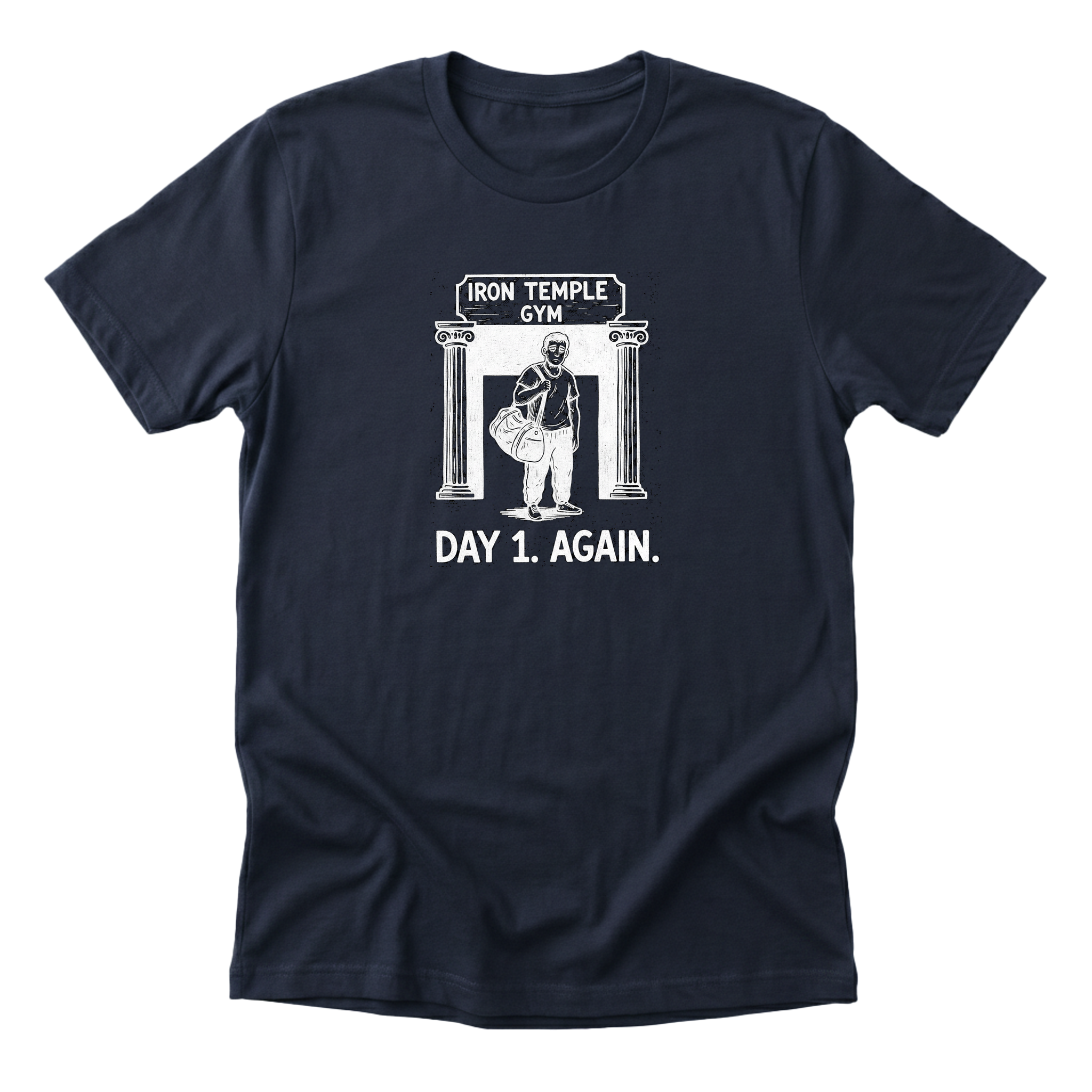 Day 1. Again. Tee - Navy
