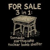 Desk Bomb Shelter (For Sale) - Funny 90s Kid T-Shirt