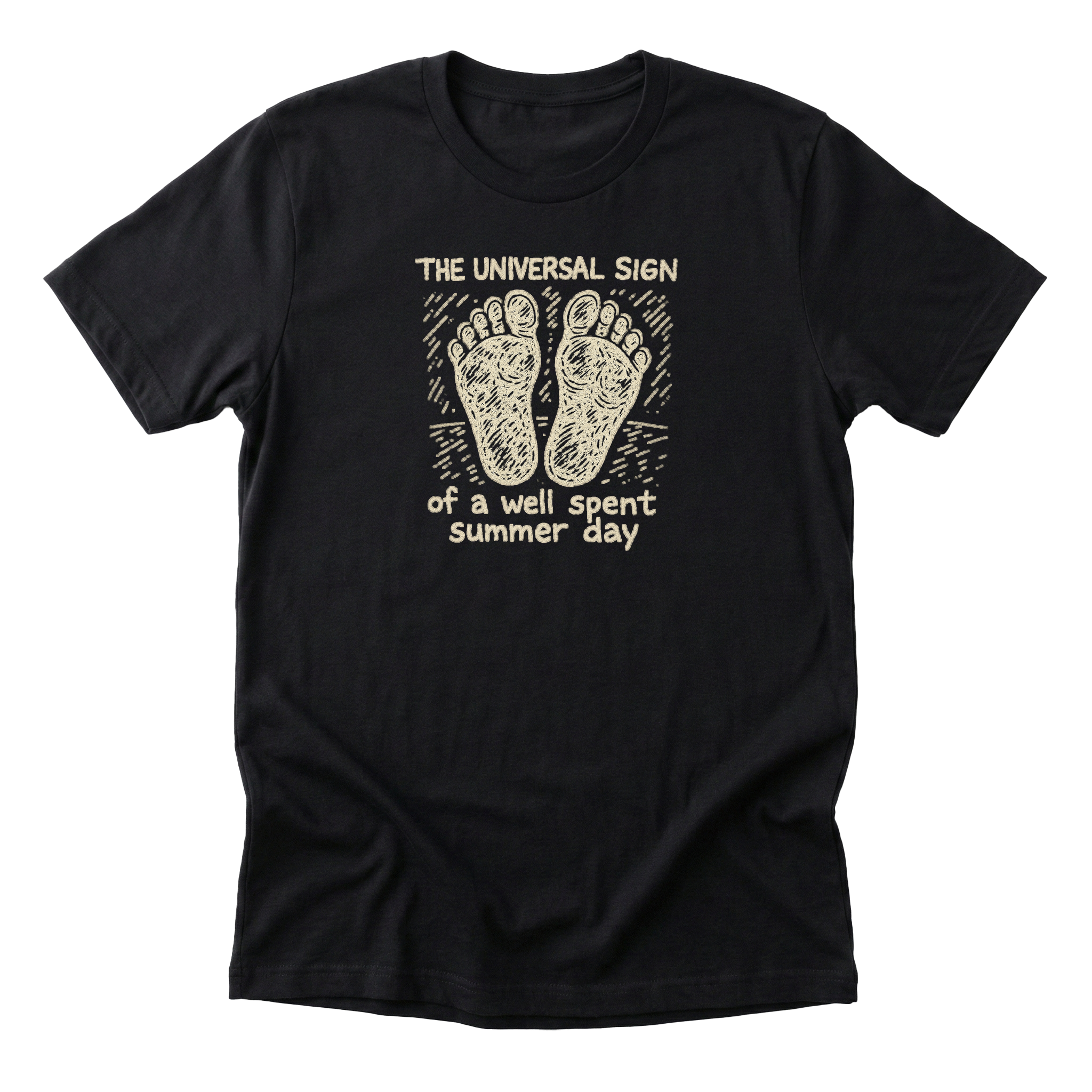 Dirty Feet, Happy Life - Funny 90s Kid T-Shirt