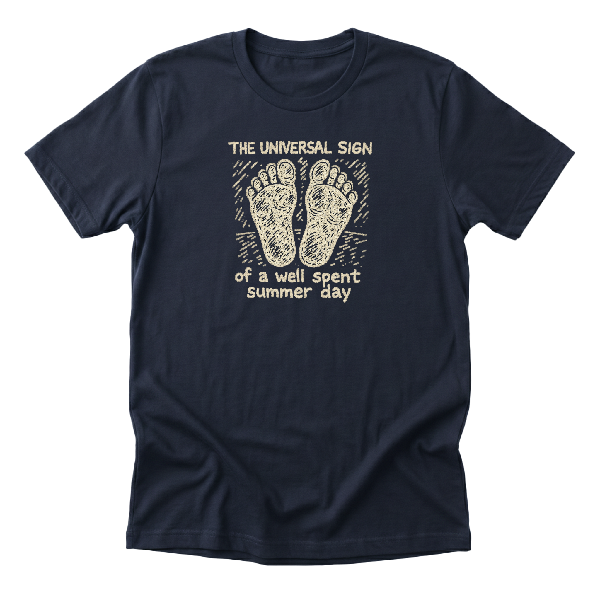Dirty Feet, Happy Life - Funny 90s Kid T-Shirt
