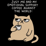 emotional support coffee shirt | TRESR graphic tee