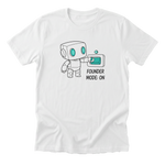 Founder Mode: On Tee - White