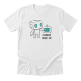 Founder Mode: On Tee - White