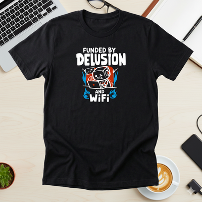 Funded By Delusion Wifi Tee