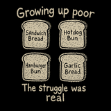 Growing Up Poor - Funny 90s Kid T-Shirt