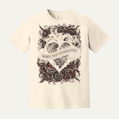 Born, Not Generated | Anti AI Human Made Shirt