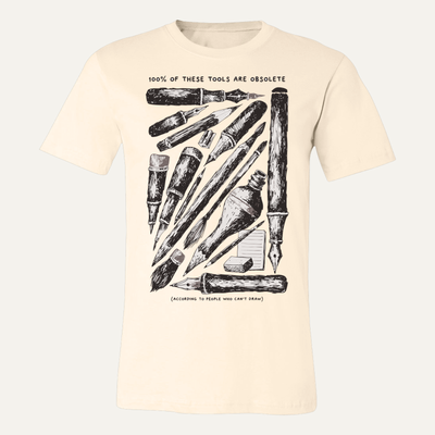 100% of These Tools Are Obsolete (According to People Who Can't Draw) | Artist Shirt