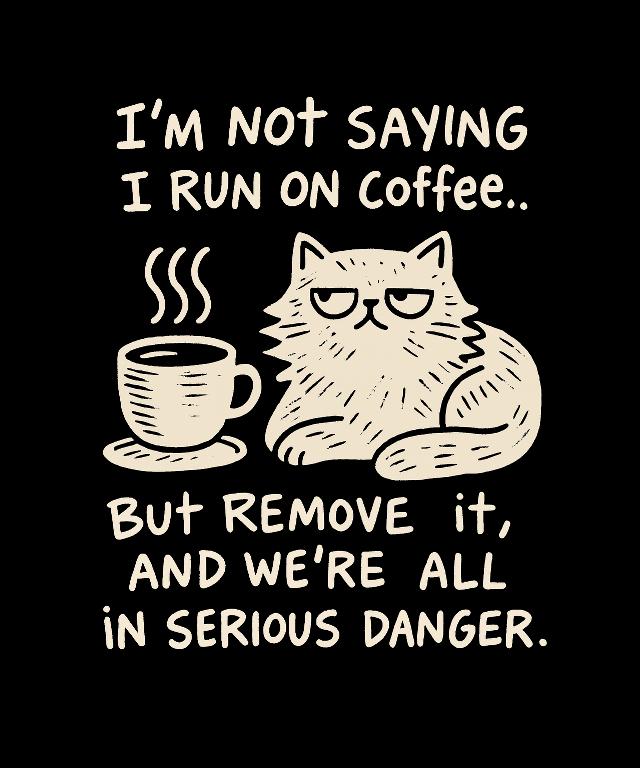 I run on caffeine shirt | TRESR graphic tee