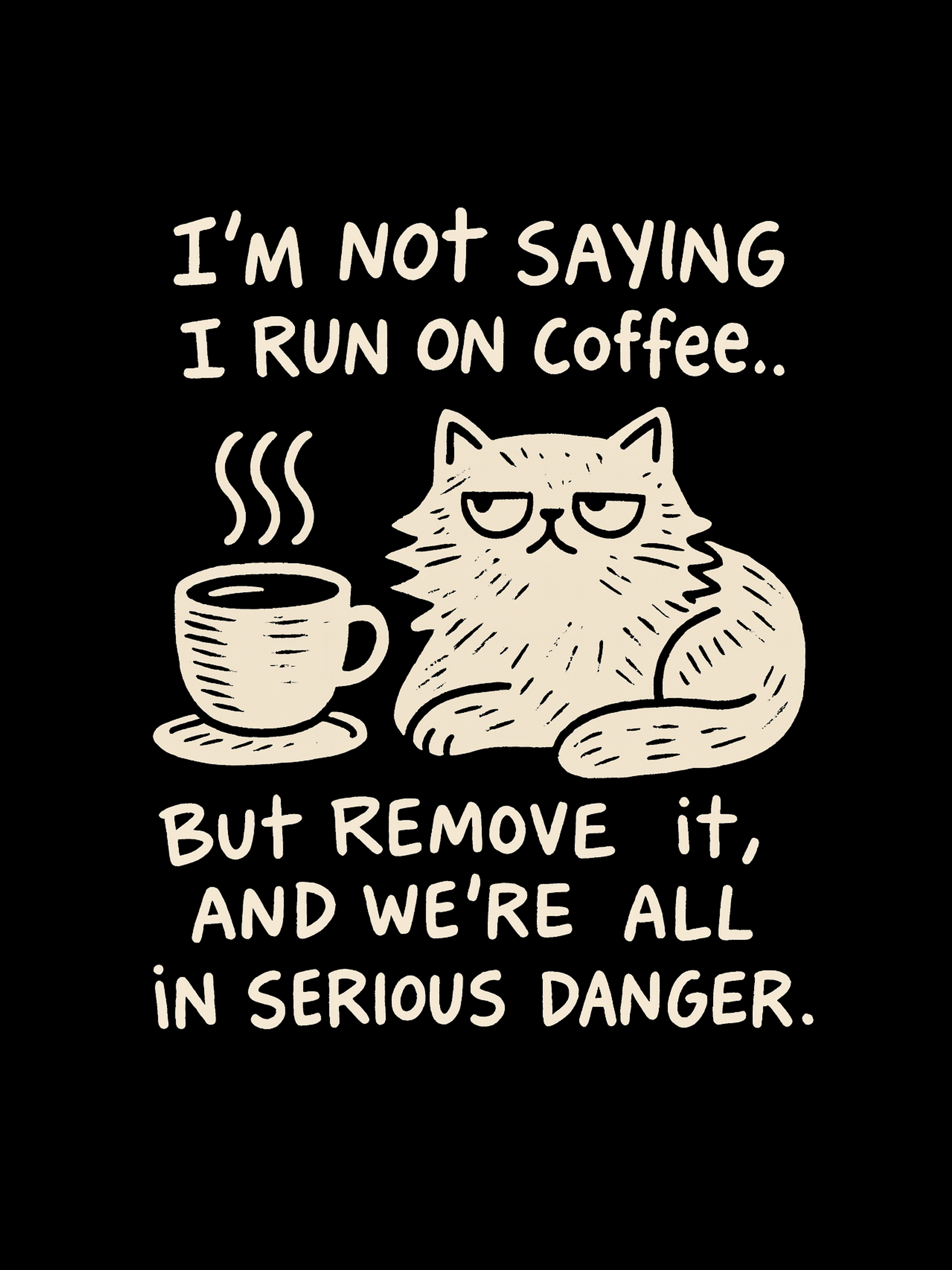 I run on caffeine shirt | TRESR graphic tee