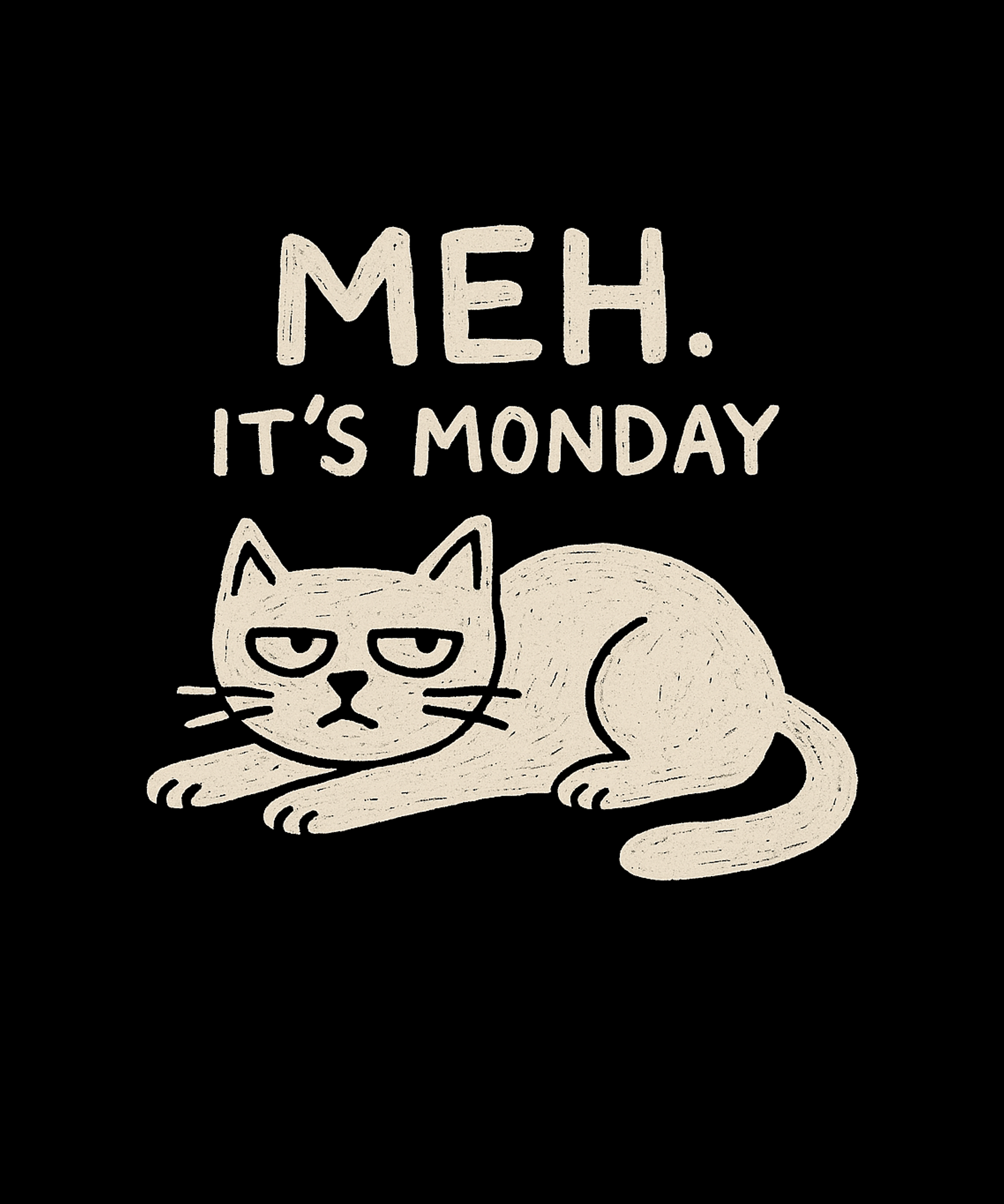 meh it's monday shirt | TRESR graphic tee
