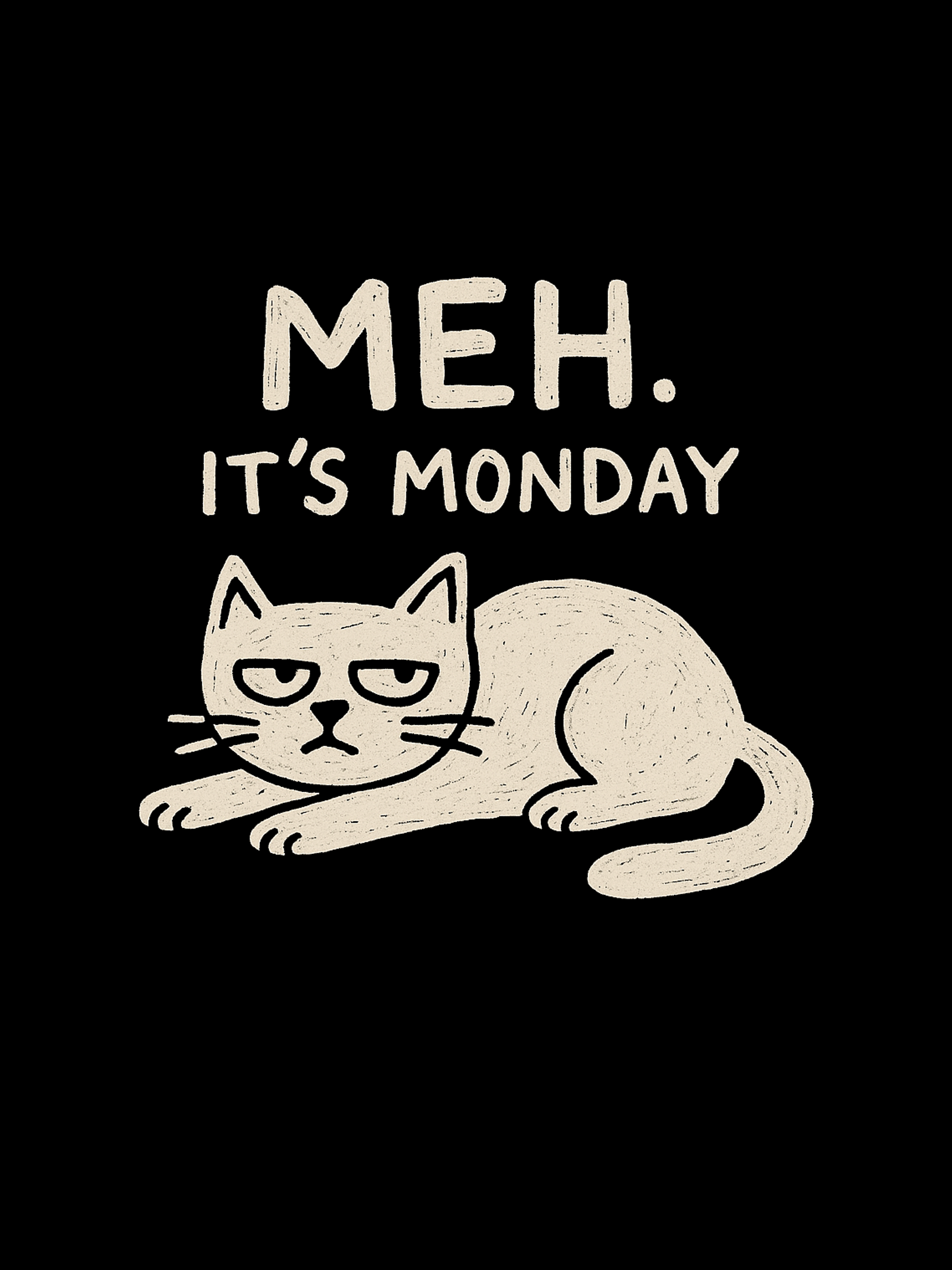 meh it's monday shirt | TRESR graphic tee