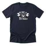 My Body Is My Side Project Tee - Navy