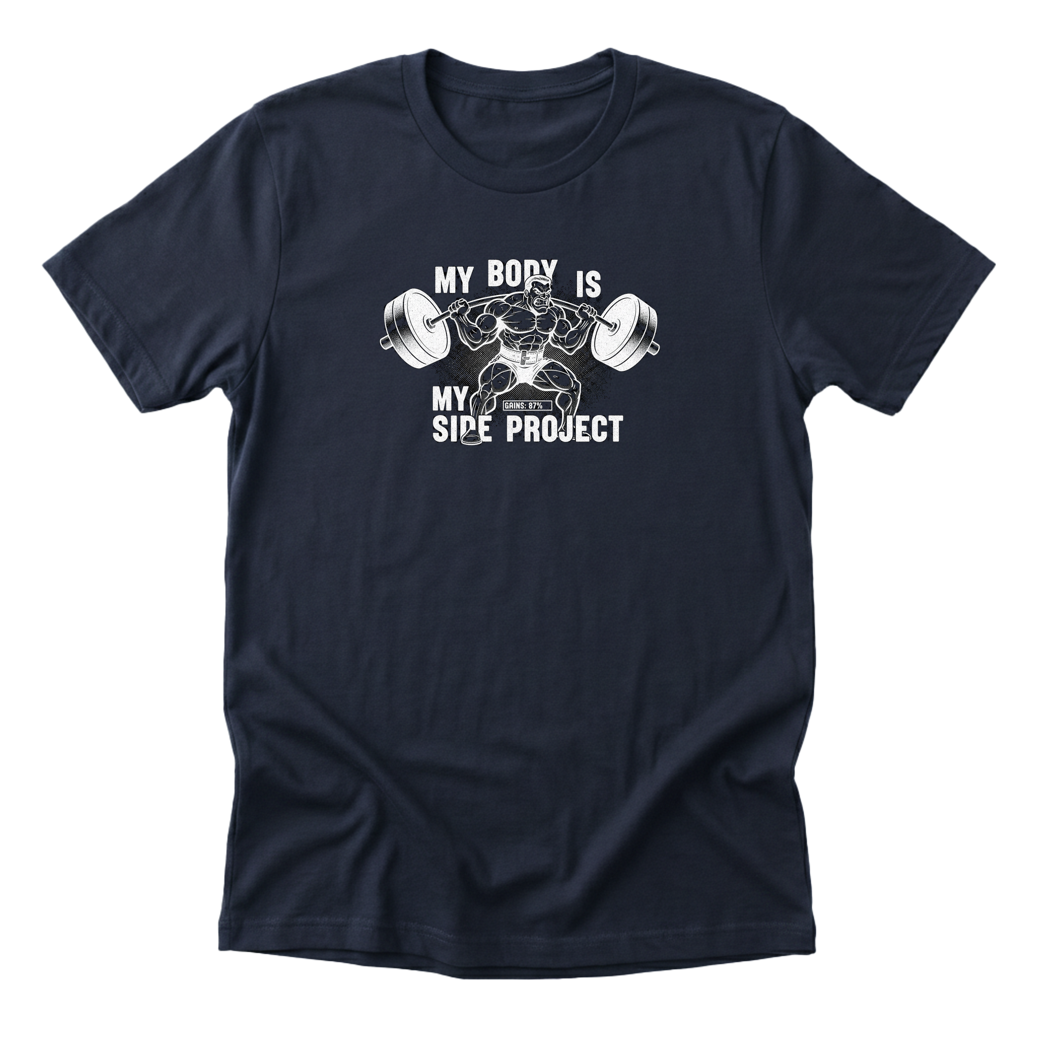 My Body Is My Side Project Tee - Navy