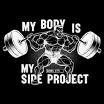 My Body Is My Side Project Tee - Design closeup