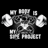 My Body Is My Side Project Tee - Design closeup