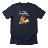 My Longest Relationship - Funny Coffee Lover T-Shirt