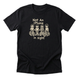 Not an iPhone in Sight - Funny 90s Kid T-Shirt