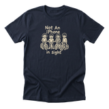 Not an iPhone in Sight - Funny 90s Kid T-Shirt