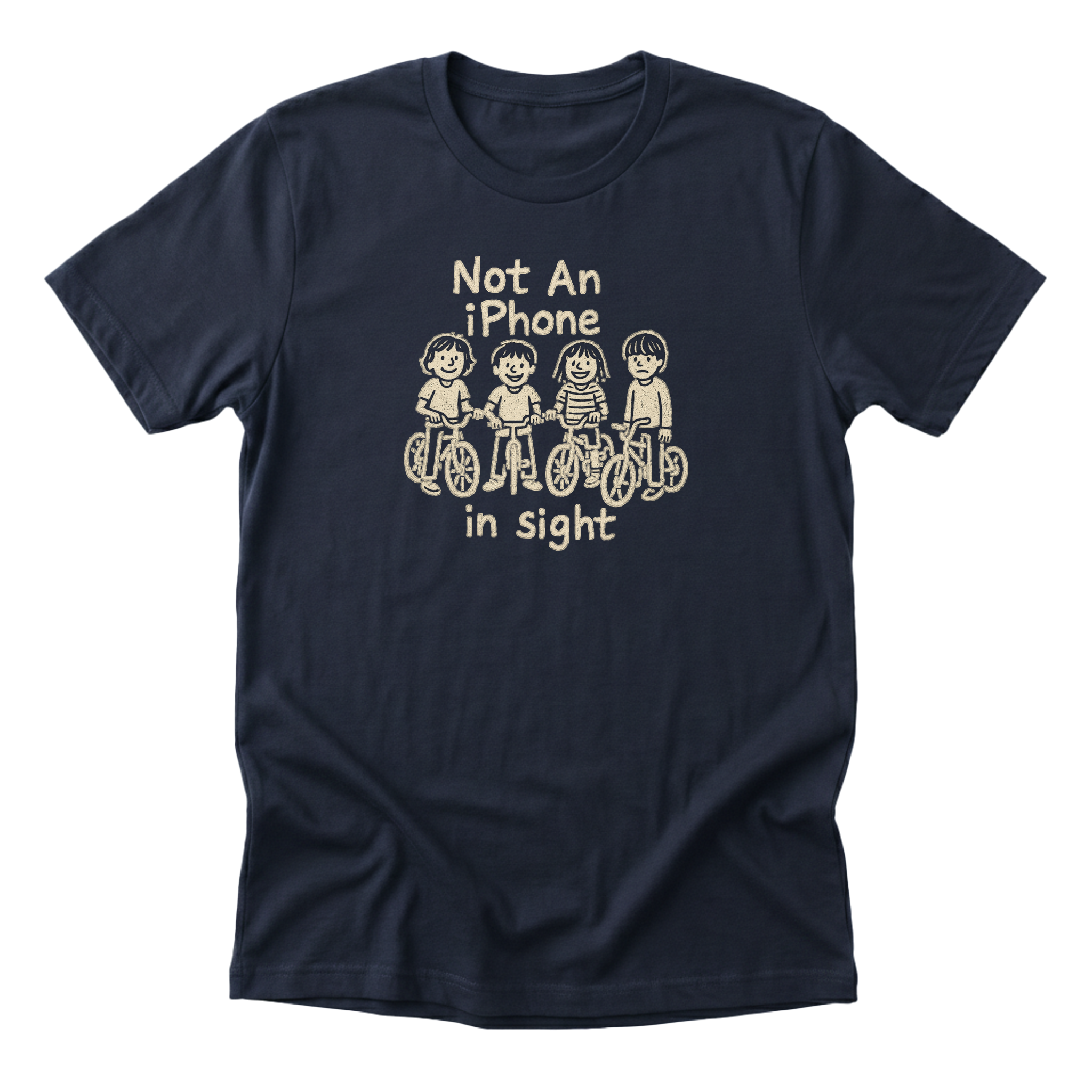 Not an iPhone in Sight - Funny 90s Kid T-Shirt