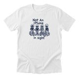 Not an iPhone in Sight - Funny 90s Kid T-Shirt