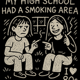 School Smoking Section - Funny 90s Kid T-Shirt