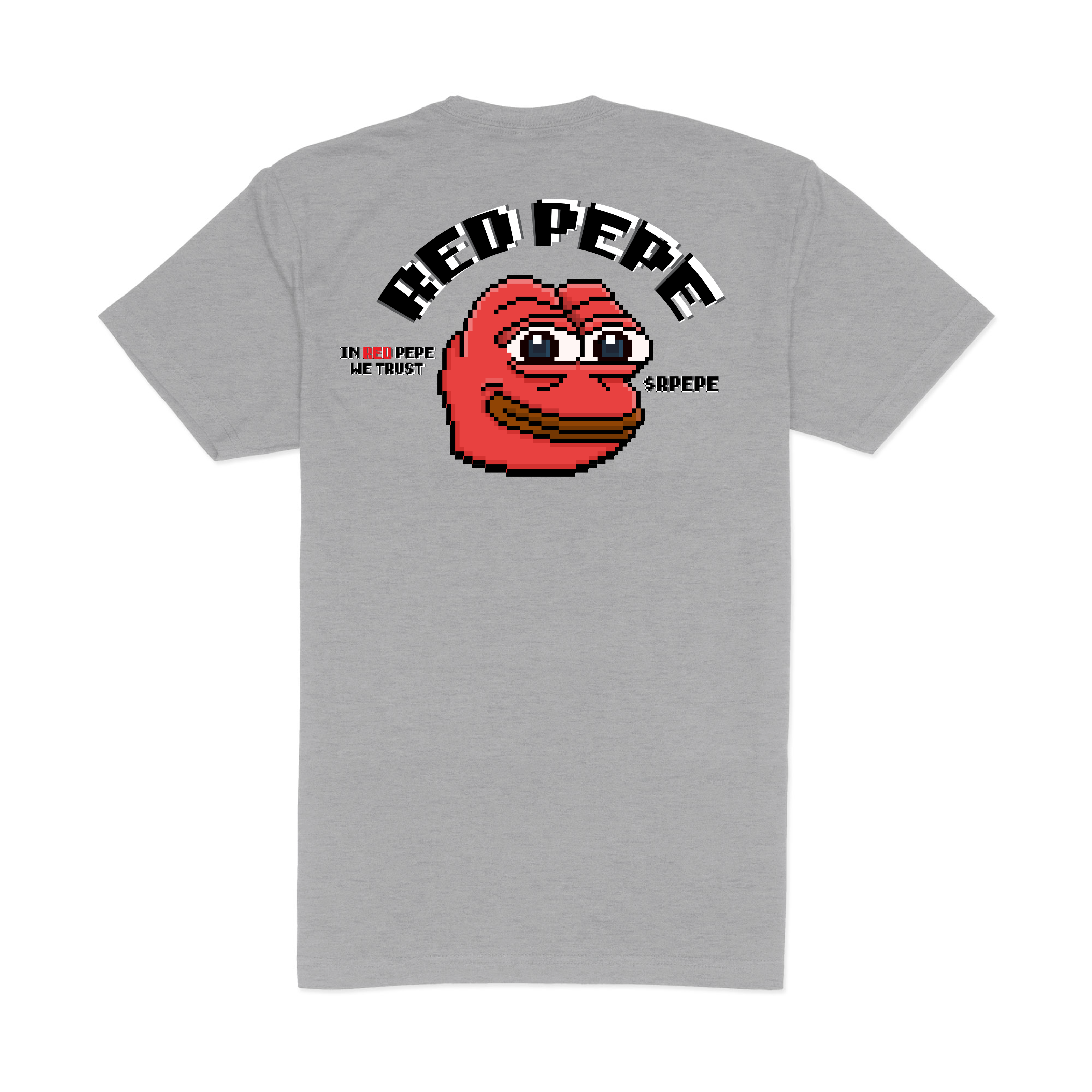 8 bit Pixelated Red Pepe T-shirt