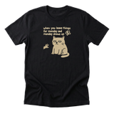 When Monday Shows Up - Funny Cat Mom T-Shirt