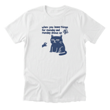 When Monday Shows Up - Funny Cat Mom T-Shirt